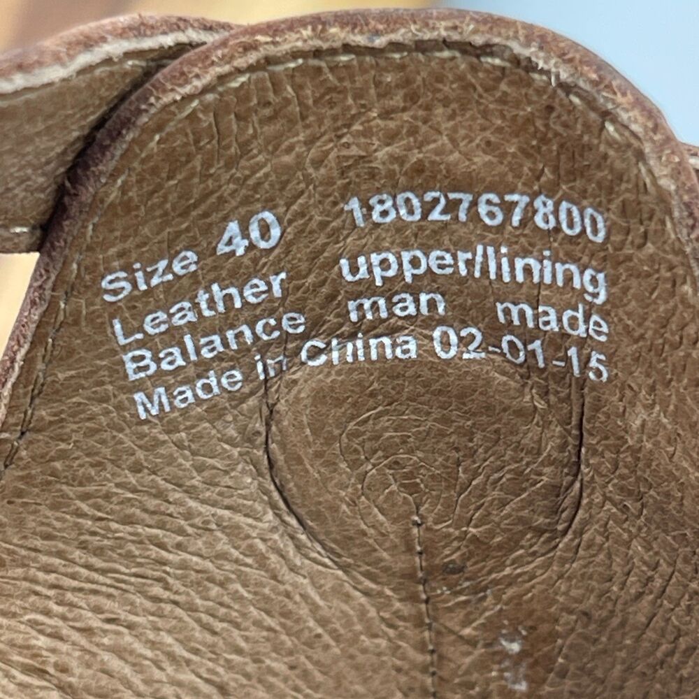 Dansko Randa Sandals Womens Size 9.5 / 40 Brown Leather Slingback Casual - Picture 8 of 9